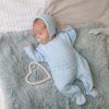 Clothing Dandelion Knitwear | Knitted Onesie | Blue Knitted Onesie & Hat | Millie & Ralph