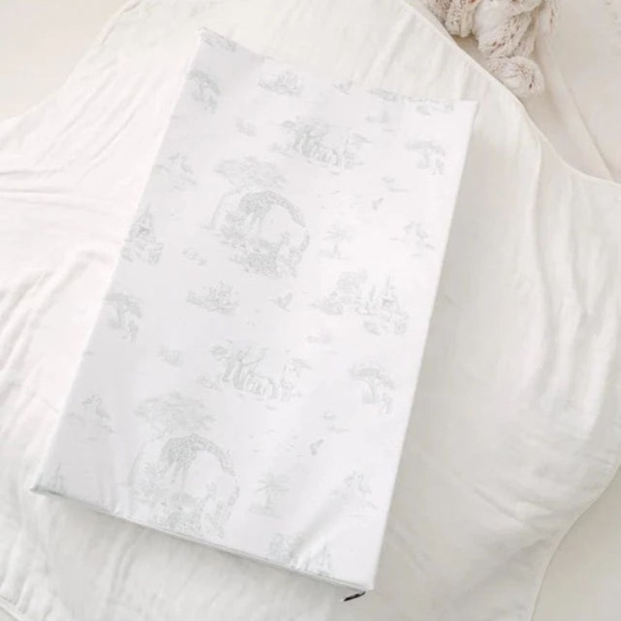 Nursery & Home Millie & Ralph Changing Mats | Gilded Bird Wedge Changing Mat - Safari Toile