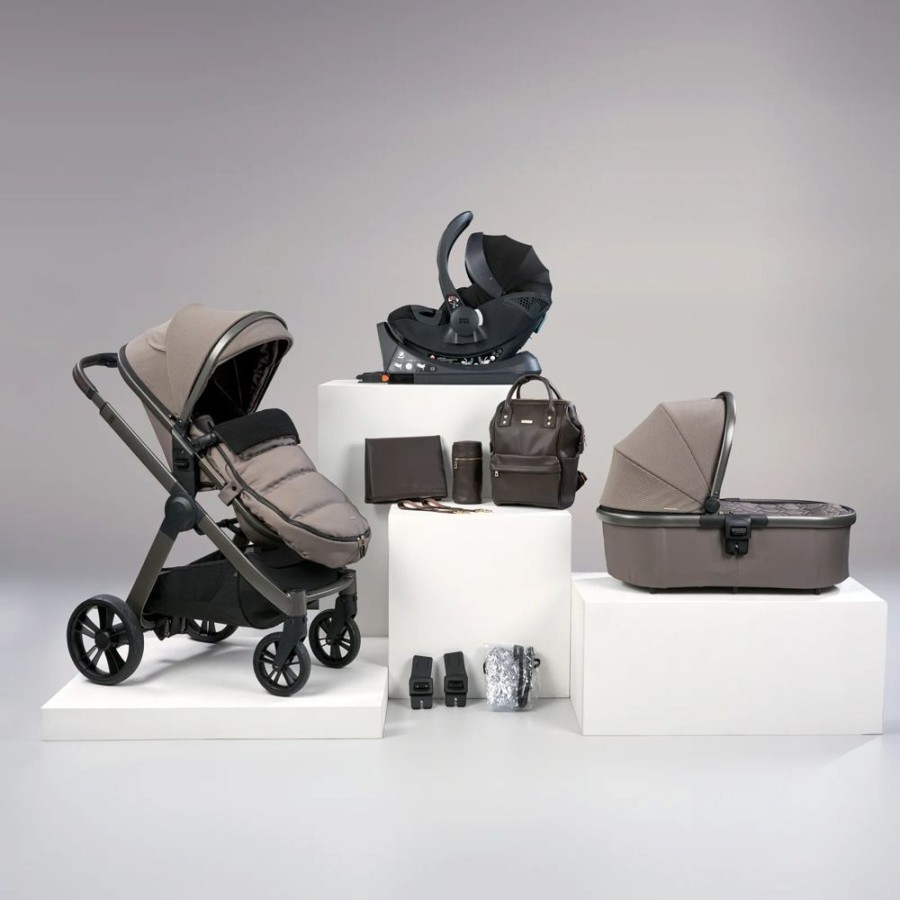 Prams & Pushchairs Bababing | Bababing Raffi 3 In 1 - Minky - With Free Isofix Base