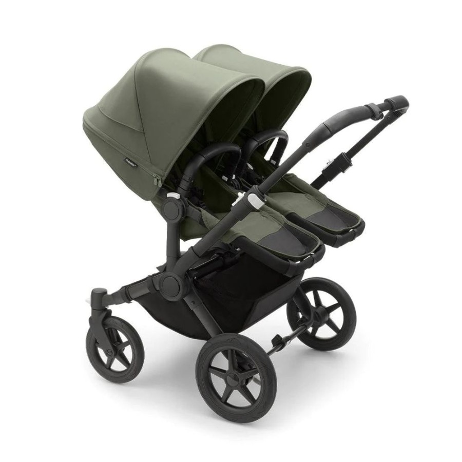 Prams & Pushchairs Bugaboo | Bugaboo Donkey 5 Twin Pushchair - Black/Forest Green