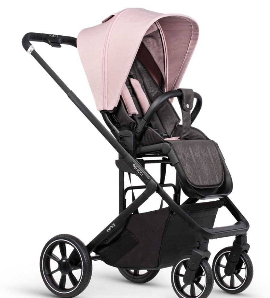 Prams & Pushchairs Venicci | Venicci Empire Deluxe City Travel System - Silk Pink