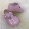 Clothing Baypods Shoes & Booties | Pink T-Bar Soft Sole Shoes