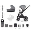 Prams & Pushchairs Venicci | Venicci Upline 2-In-1 Pram Package - Slate Grey