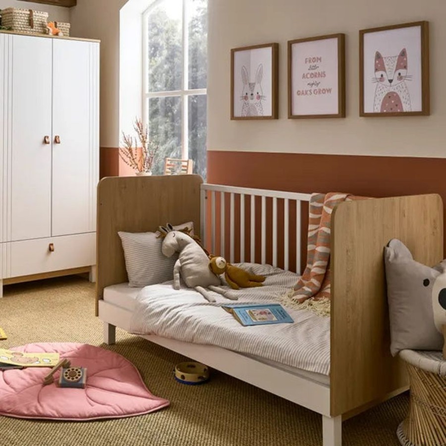 Nursery & Home CuddleCo 2 Piece Sets | Cuddleco Rafi 2 Pc Nursery Furniture Set - Oak & White