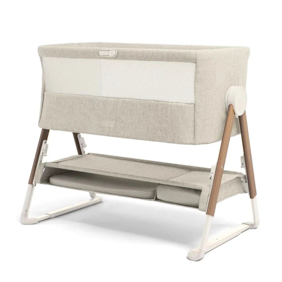 Nursery & Home Mamas & Papas Moses Baskets & Bedside Cribs | Mamas & Papas Lua Bedside Crib & Sheets - Fawn Beige