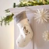 Nursery & Home Millie & Ralph Gifts | Mamas & Papas Baby First Christmas Stocking - White