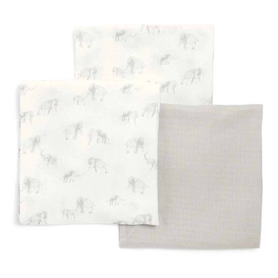 Nursery & Home Millie & Ralph Soft Toys | Mamas & Papas Large Elephant Muslin Cloths - 3 Pack