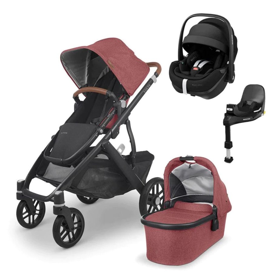 Prams & Pushchairs UPPAbaby | Uppababy Vista V2 Travel System With Maxi-Cosi Pebble 360 Pro - Lucy