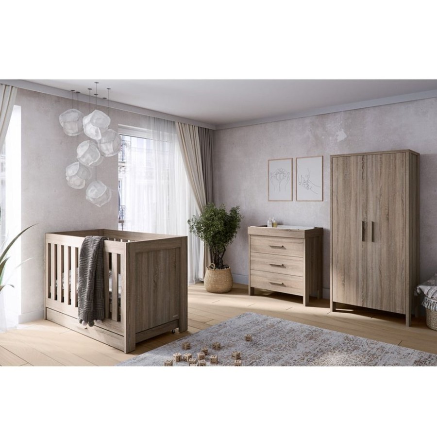 Nursery & Home Millie & Ralph 3 Piece Sets | Venicci Forenzo Truffle Oak 3Pc Furniture Set