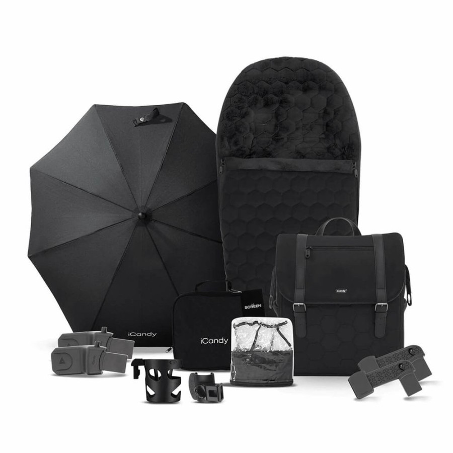 Prams & Pushchairs iCandy | Icandy Core Complete Bundle With Cloud T & Base - Black