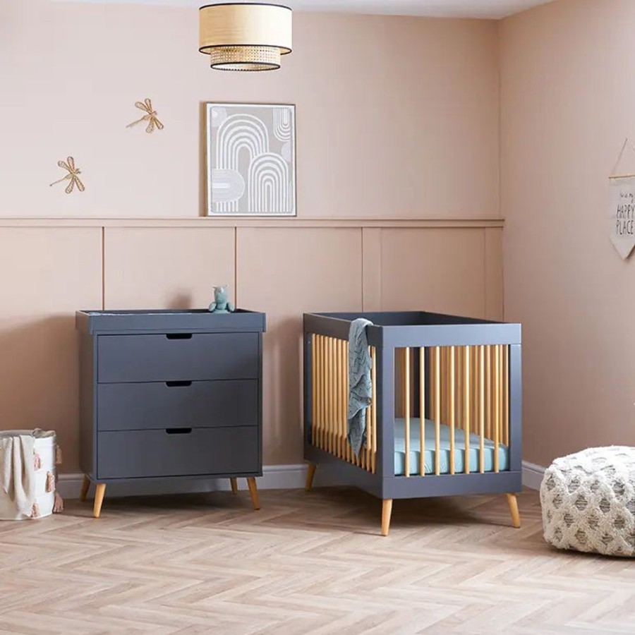 Nursery & Home Obaby 2 Piece Sets | Obaby Maya Mini 2Pc Nursery Furniture - Slate Natural