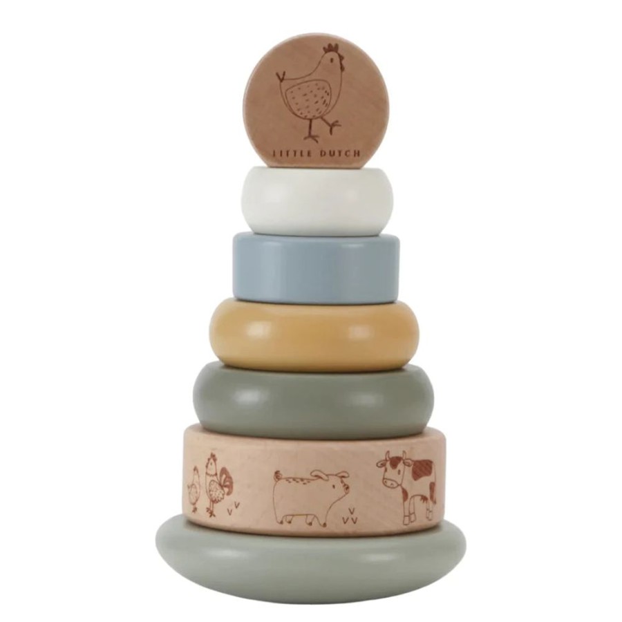 Nursery & Home Little Dutch Gifts | Little Dutch Rocking Ring Stacker - Little Farm