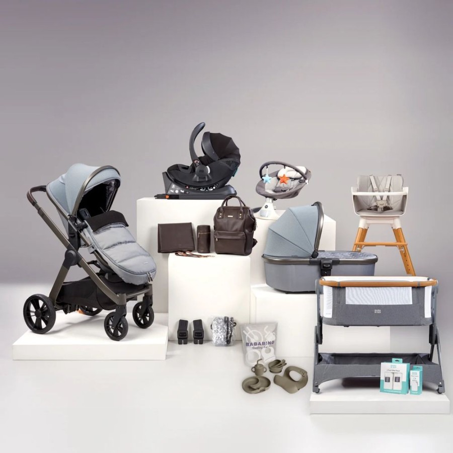 Prams & Pushchairs Bababing | Bababing Raffi Travel, Home & Highchair Bundle - 17 Pc - Duck Egg