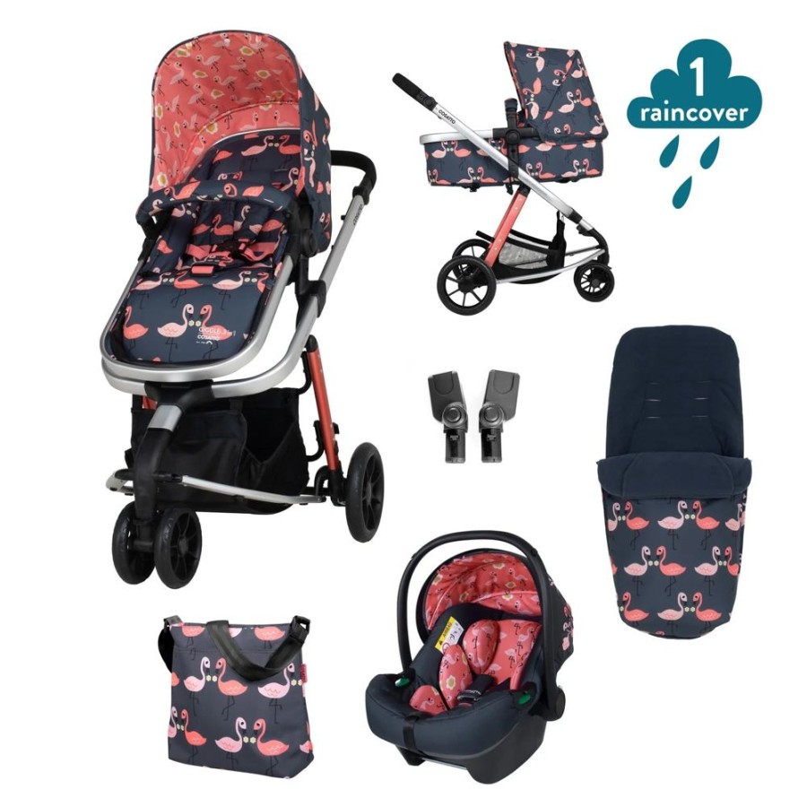 Prams & Pushchairs Cosatto | Cosatto Giggle 2 In 1 I-Size Accessories Bundle - Pretty Flamingo