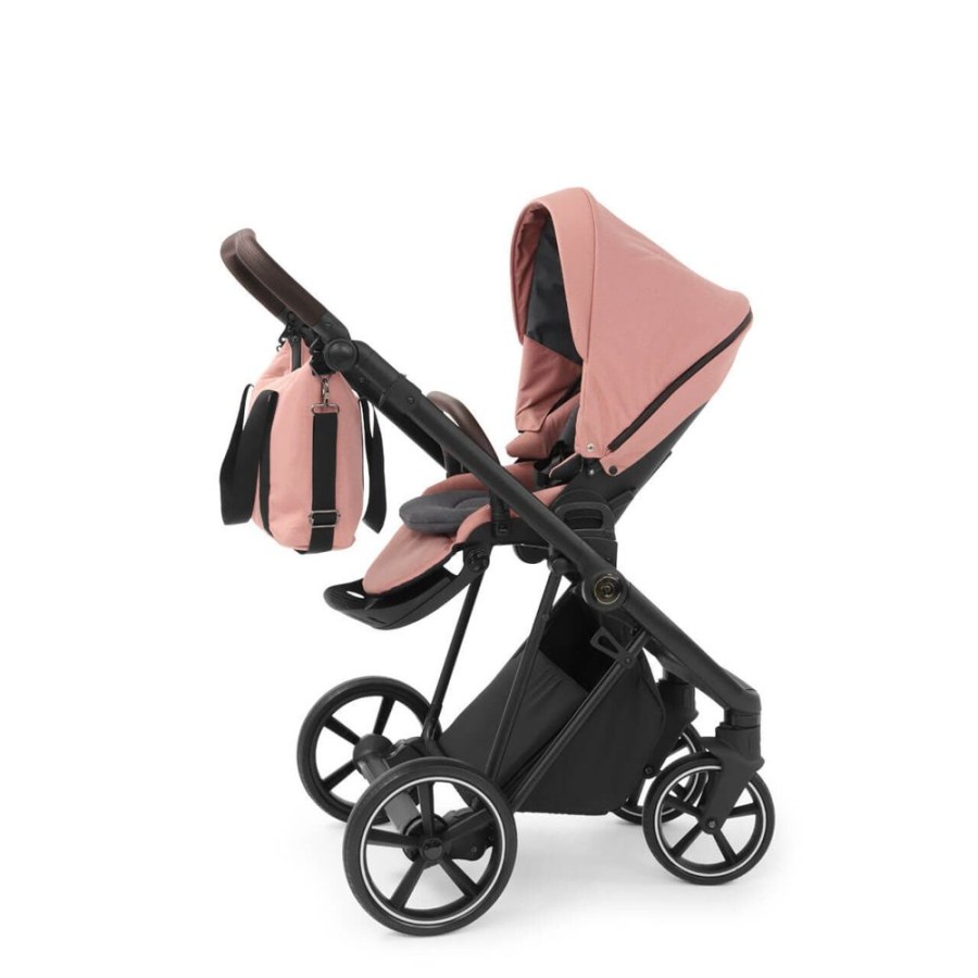 Prams & Pushchairs BabyStyle | Babystyle Prestige Vogue 8 Piece Bundle - Coral With Black Chassis & B