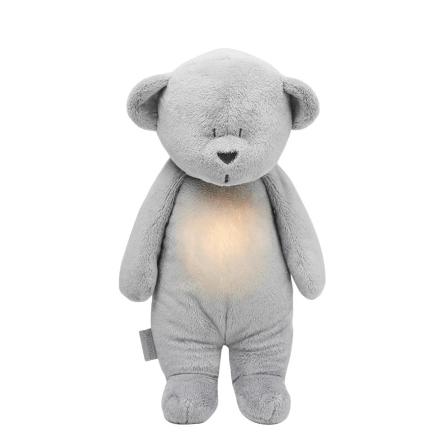 Nursery & Home Moonie Night Lights & Sleep Aids | Moonie - Humming Friend Bear Nightlight - Silver