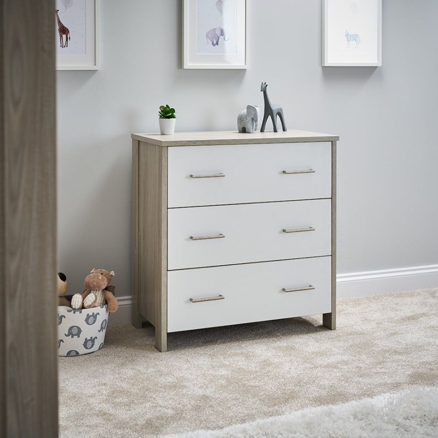 Nursery & Home Obaby Dressers | Obaby Nika Changing Drawers - Grey Wash & White