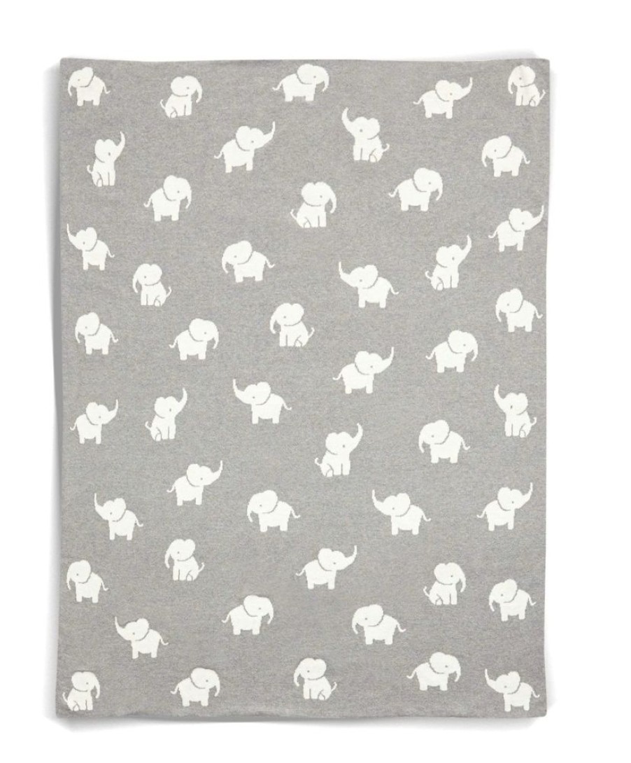 Nursery & Home Millie & Ralph Bedding & Sleepwear | Mamas & Papas Elephant Knitted Blanket