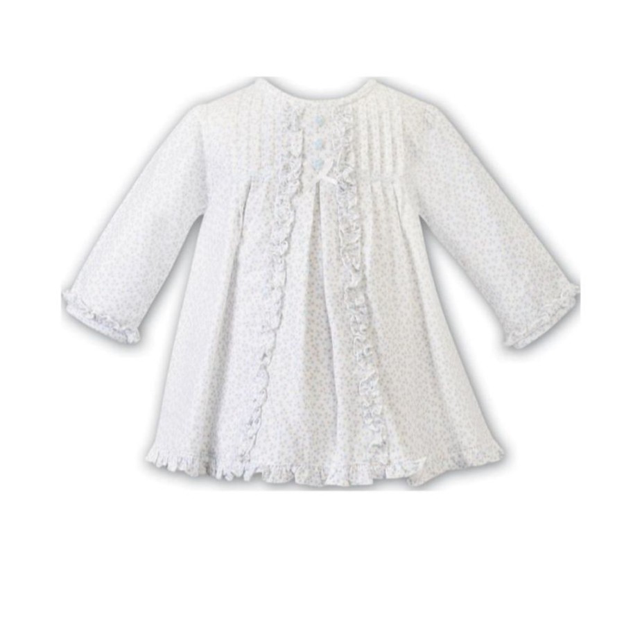 Clothing Sarah Louise Outfits | Girls Autumn Print Ruffle Long Sleeve Dress