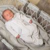 Clothing Millie & Ralph Sleepsuits | Grey Gingham Collar & Pocket Babygrow