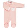 Clothing Mini La Mode Sleepsuits | Rose Pink Quilted Jemima Sleepsuit