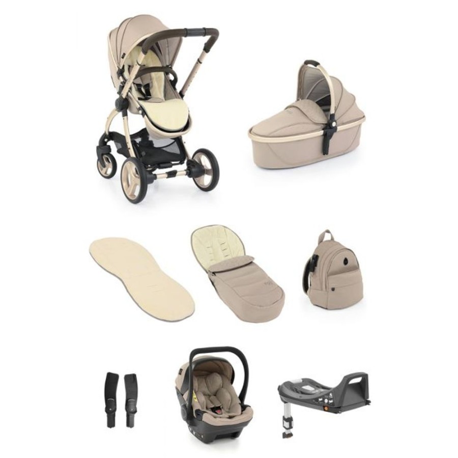 Prams & Pushchairs Egg2 | Egg 2 Luxury Travel Bundle With Shell I-Size Car Seat - Feather