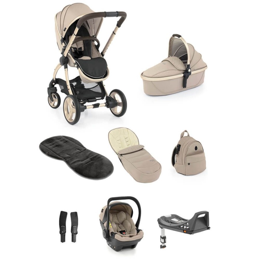 Prams & Pushchairs Egg2 | Egg 2 Luxury Travel Bundle With Shell I-Size Car Seat - Feather