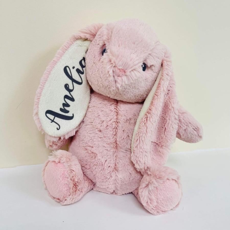 Personalised Millie & Ralph | Personalised Pink Bunny Soft Toy | Millie & Ralph