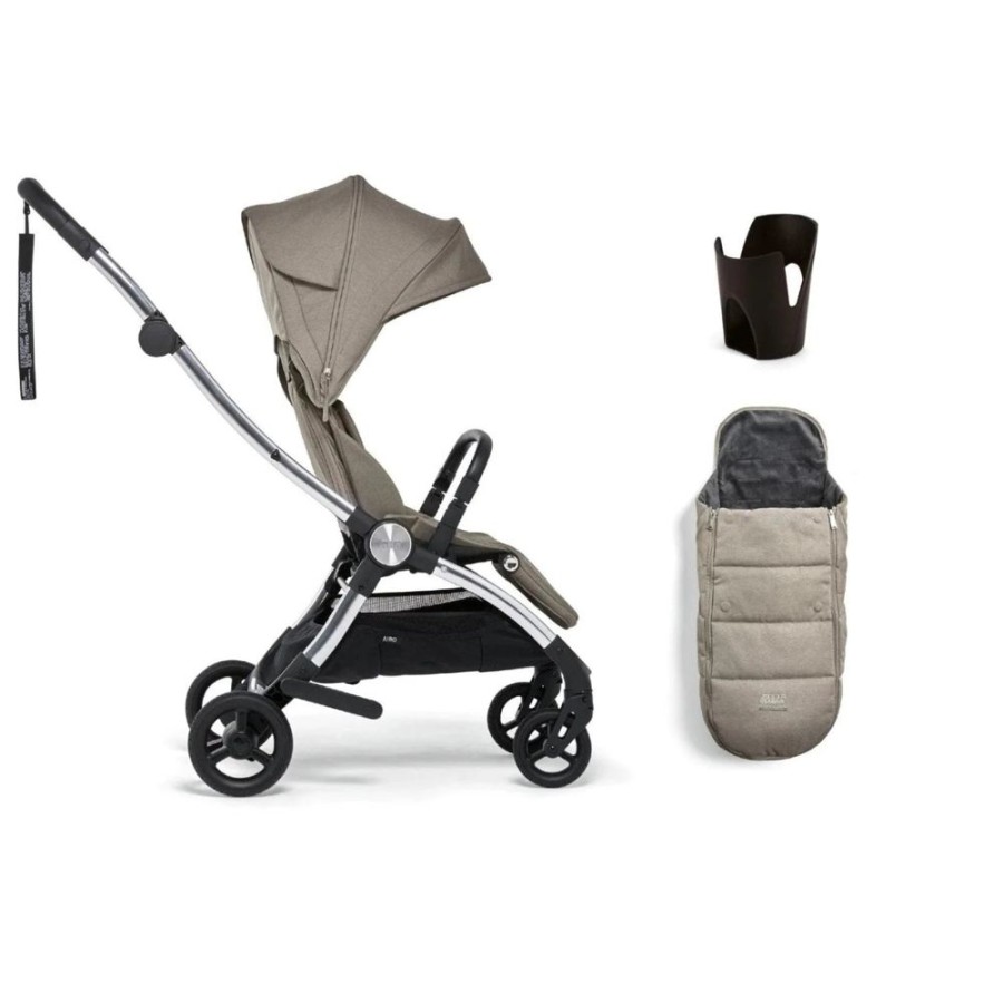 Prams & Pushchairs Mamas & Papas | Mamas & Papas Airo Pushchair 3 Pc Starter Bundle - Greige