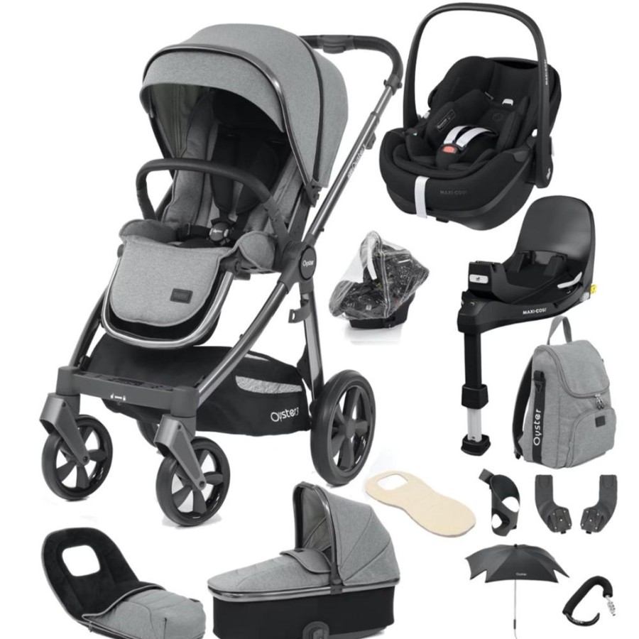 Prams & Pushchairs BabyStyle | Oyster 3 Ultimate 12 Pc Travel System Bundle With Maxi-Cosi Pebble 360