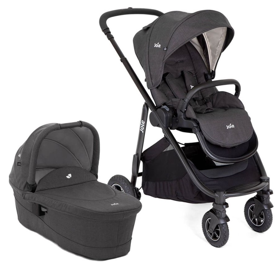 Prams & Pushchairs Joie | Joie Versatrax & Ramble Xl Carrycot Bundle - Shale