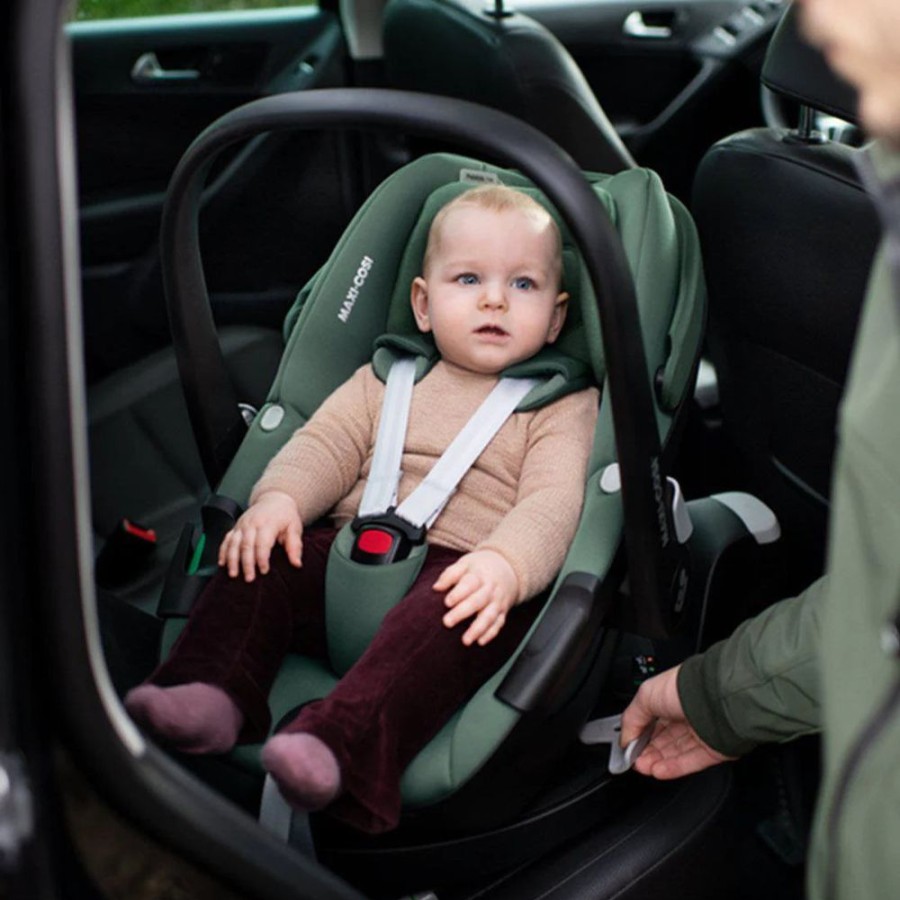 Prams & Pushchairs Millie & Ralph | Maxi-Cosi Pebble 360 I-Size Car Seat - Essential Green