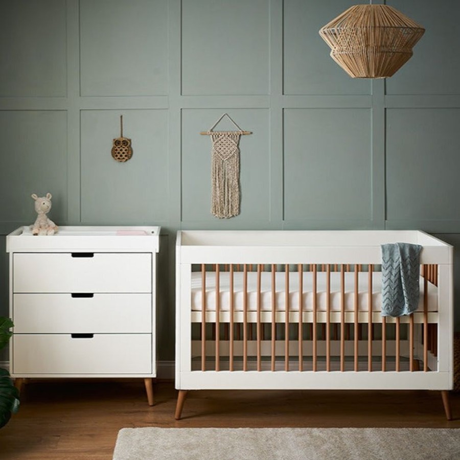 Nursery & Home Obaby 2 Piece Sets | Obaby Maya 2Pc Nursery Furniture - White Natural