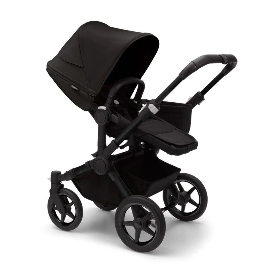 Prams & Pushchairs Bugaboo | Bugaboo Donkey 5 Mono Turtle Travel System - Midnight Black