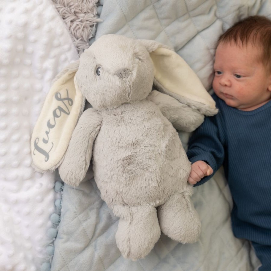 Nursery & Home Millie & Ralph Soft Toys | Personalised Grey Bunny Soft Toy