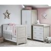 Nursery & Home Obaby 3 Piece Sets | Obaby Nika Mini 3Pc Nursery Furniture - Grey Wash & White