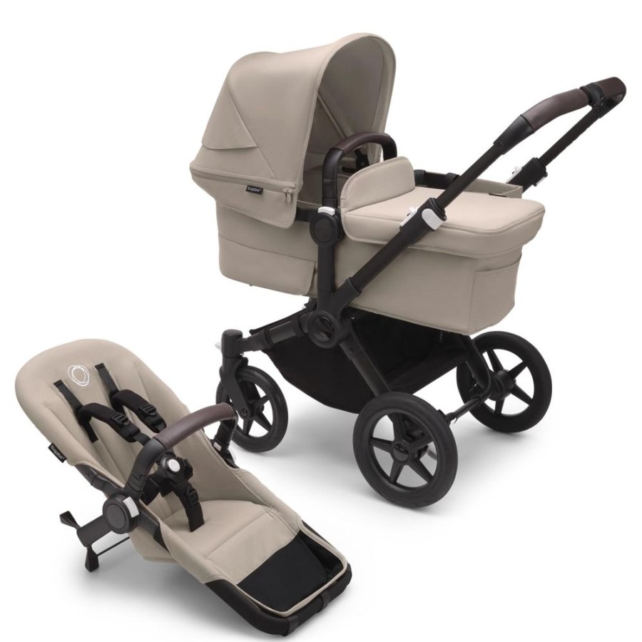 Prams & Pushchairs Bugaboo | Bugaboo Donkey 5 Mono Complete - Black & Desert Taupe