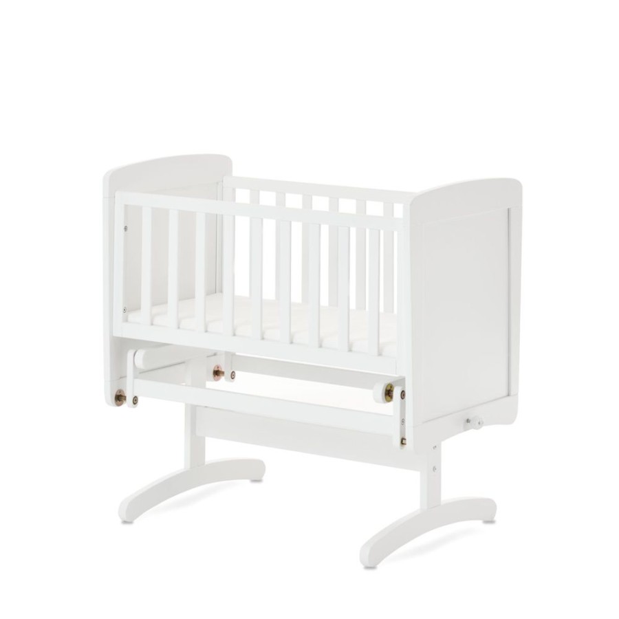 Nursery & Home Obaby Moses Baskets & Bedside Cribs | Obaby Gliding Crib - White