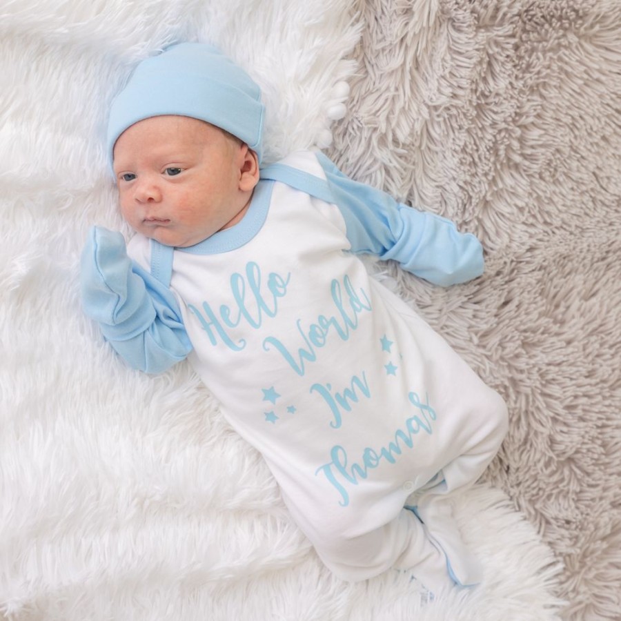 Personalised Millie & Ralph | Contrast Sleepsuit Set | Personalised Set | Millie & Ralph