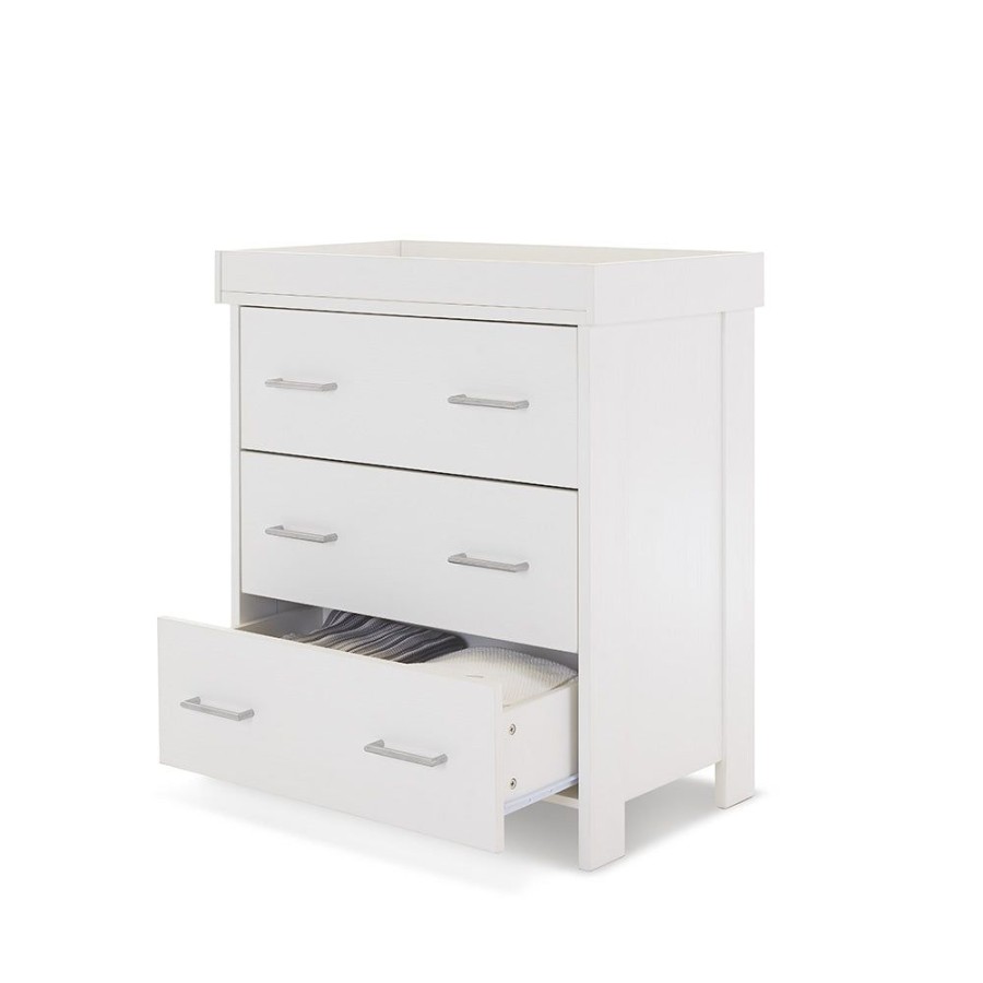 Nursery & Home Obaby Dressers | Obaby Nika Changing Drawers - White Wash