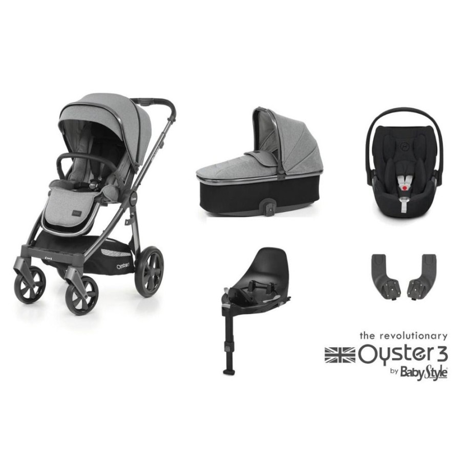 Prams & Pushchairs BabyStyle | Oyster 3 Essential 5 Pc Travel System Bundle With Cloud T Car Seat - M