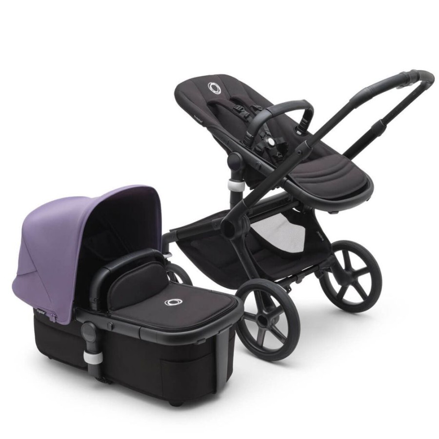 Prams & Pushchairs Bugaboo | Bugaboo Fox 5 Complete Pushchair Black/Midnight Black - Choose Your Ca