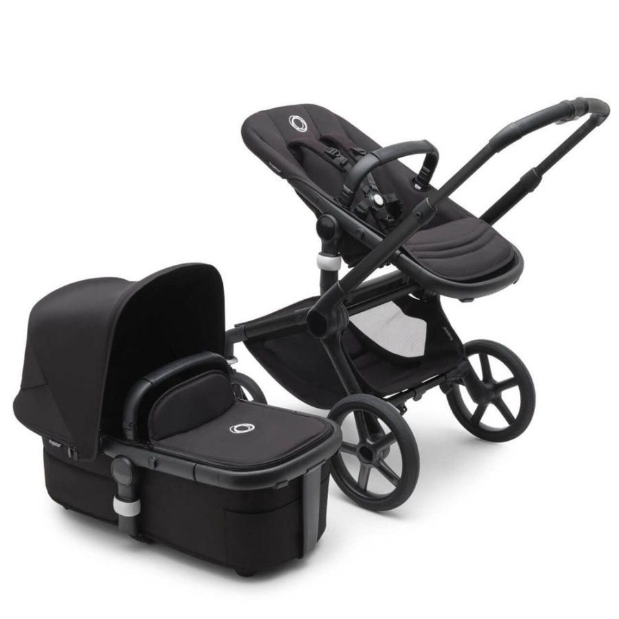 Prams & Pushchairs Bugaboo | Bugaboo Fox 5 Complete Pushchair Black/Midnight Black - Choose Your Ca