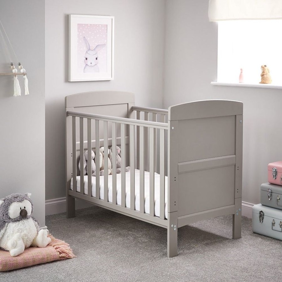 Nursery & Home Obaby Cots & Cotbeds | Obaby Grace Mini Cot Bed - White | Obaby Grace | Millie & Ralph