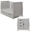 Nursery & Home Obaby 2 Piece Sets | Obaby Stamford Classic Sleigh 2Pc Nursery Furniture - Warm Grey