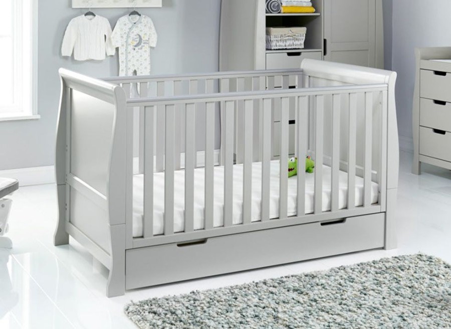 Nursery & Home Obaby 2 Piece Sets | Obaby Stamford Classic Sleigh 2Pc Nursery Furniture - Warm Grey