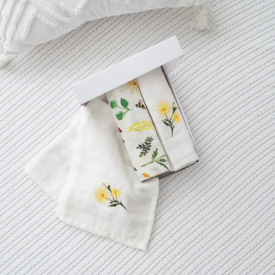 Nursery & Home Gilded Bird Bedding & Sleepwear | Gilded Bird Muslin Swaddle Set Of 3 - Wild Bee