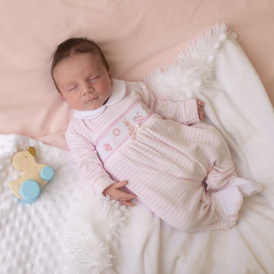 Clothing Dandelion Sleepsuits | Pink Bunny & Toys Sleepsuit