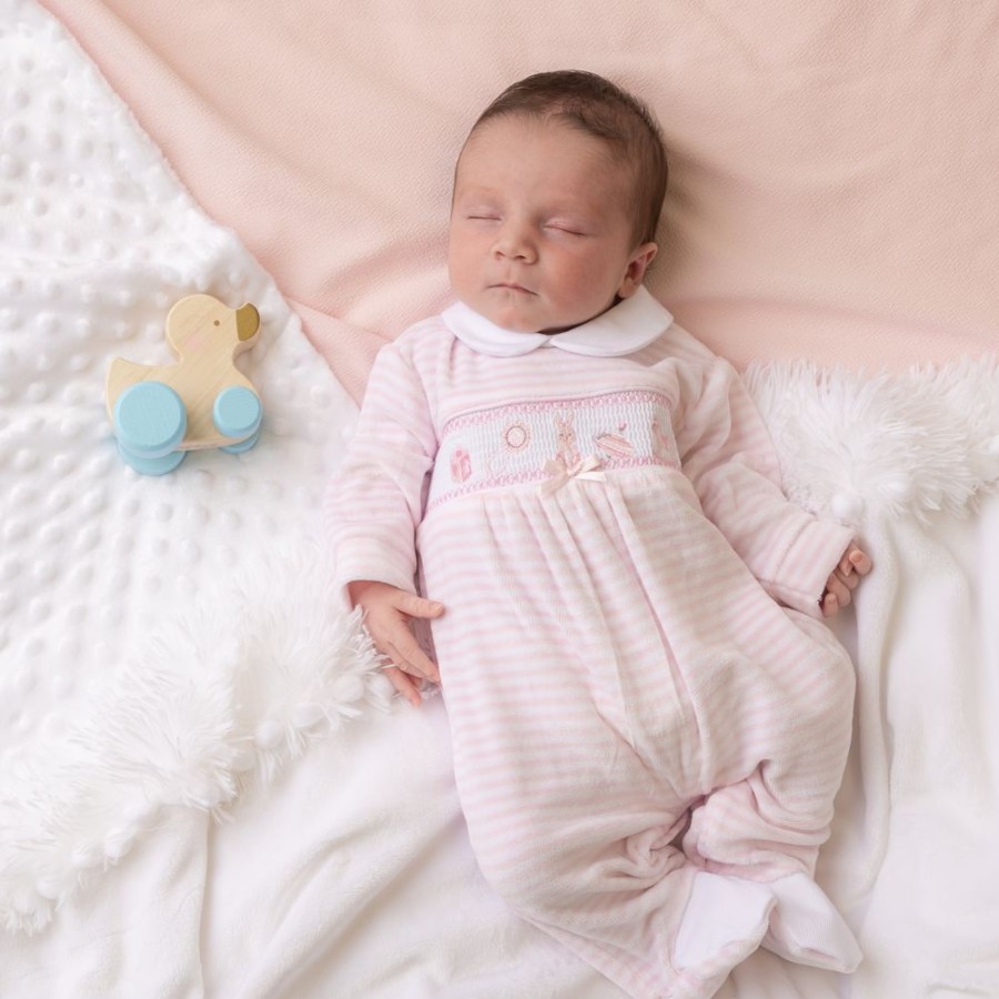 Clothing Dandelion Sleepsuits | Pink Bunny & Toys Sleepsuit