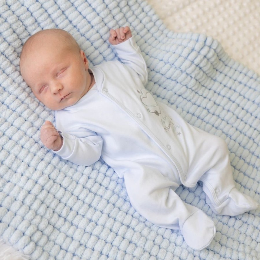 Clothing Millie & Ralph Sleepsuits | Blue Sleepsuit | I Love My Mummy & Daddy | Millie & Ralph